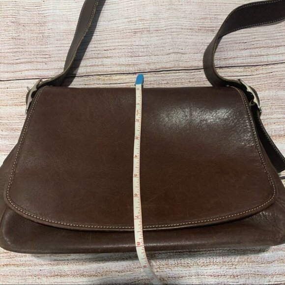 Coach Brown Leather Legacy Crossbody Purse - Picture 13 of 15